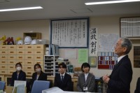 第31代校長先生と御来校された先生方