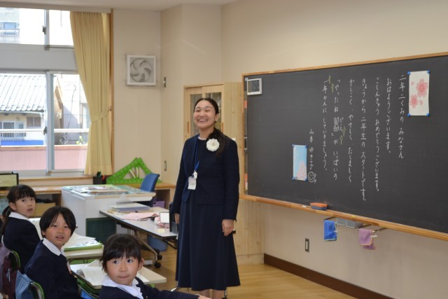 ２年生の教室の様子