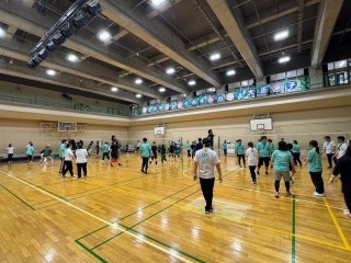 ビーチボール大会の様子
