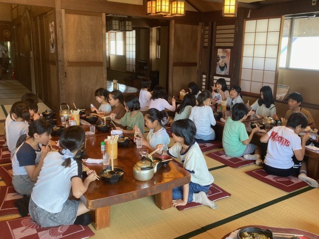 ほうとうの昼食