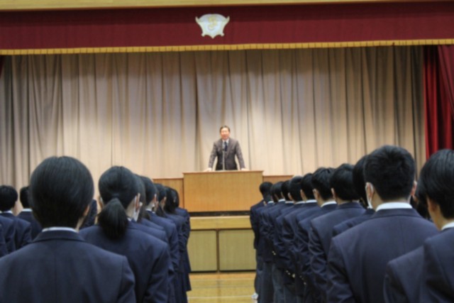 生徒朝礼