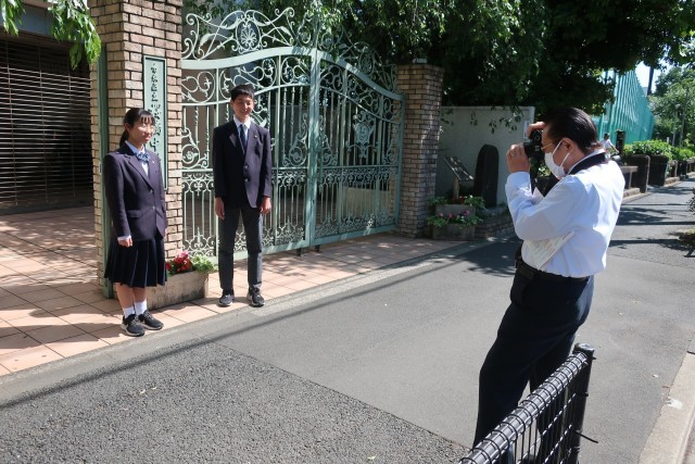 標準服紹介写真撮影